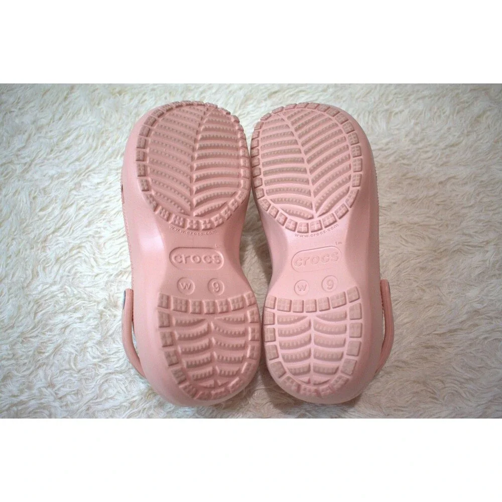 Crocs Platform Comfort Clogs in Blush Pink/Peachy (206750‑6I8) - Women’s Size 9